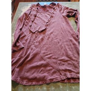 Prairie Underground pink ruffle front dress sz XS